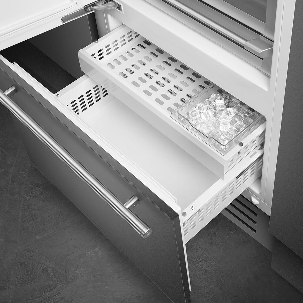 SMEG 19.64 Cu. Ft. Built-In Bottom Mount Refrigerator with Left Hinge in Panel Ready, , large