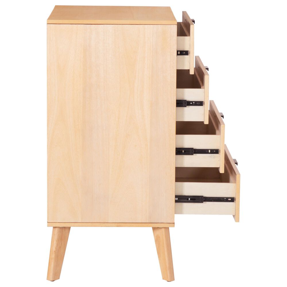 Linon Home Decor Reid 4-Drawer Chest in Natural, , large