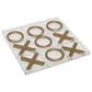 Maple and Jade 10-Piece Tic Tac Toe Home Decor Game Set in Polished Clear and Gold, , large