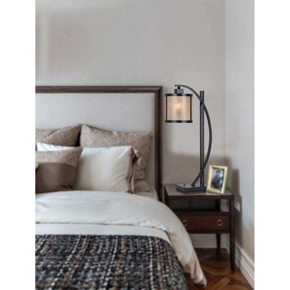 Cal Lighting Mica Table Lamp in Black, , large