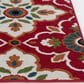 Central Oriental Terrace Tropic Bluffton 3"3" x 5" Coral and Snow Area Rug, , large