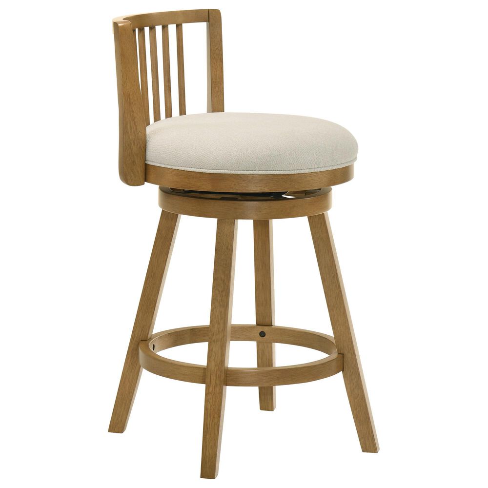 Armen Living Harper 30" Swivel Bar Stool in Amber Glow, , large