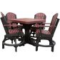 Amish Orchard Poly Adirondack 5-Piece Dining Set in Cherrywood and Black, , large