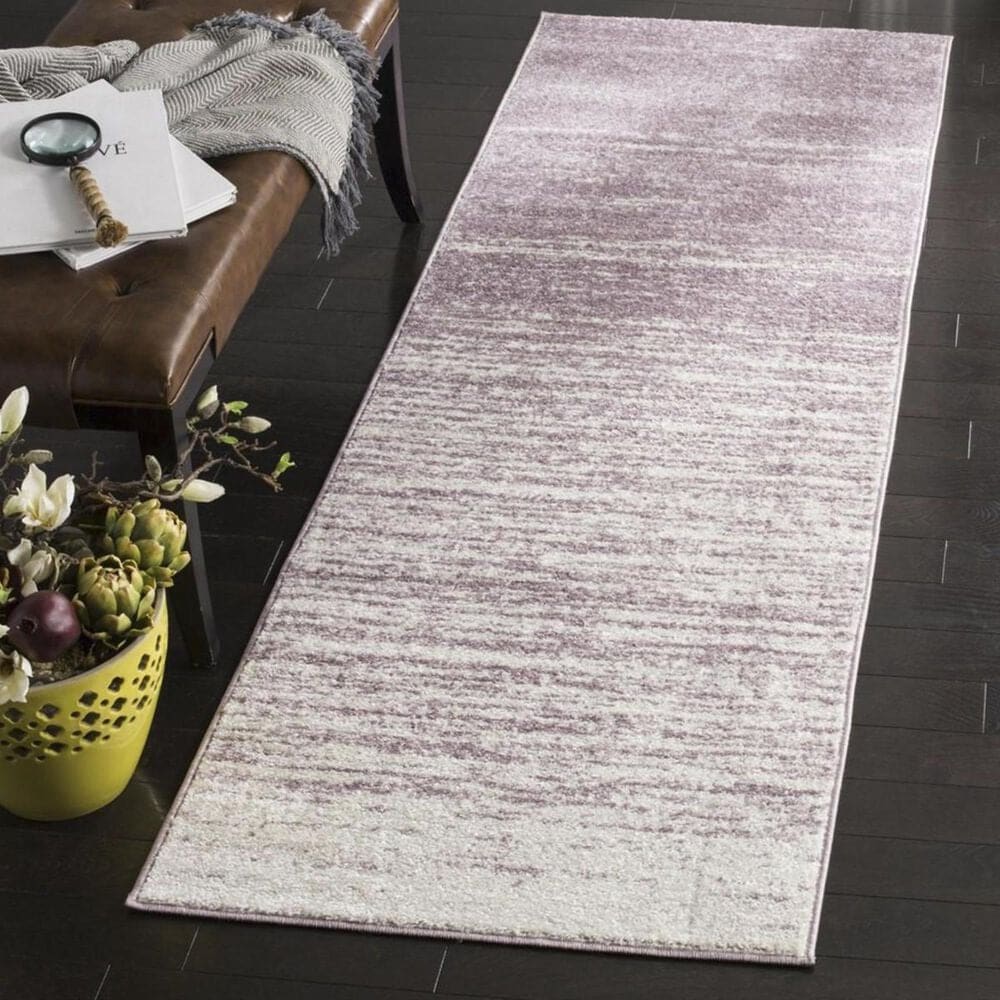 Safavieh Adirondack ADR113L 2&#39;6&quot; x 12&#39; Cream and Purple Runner, , large