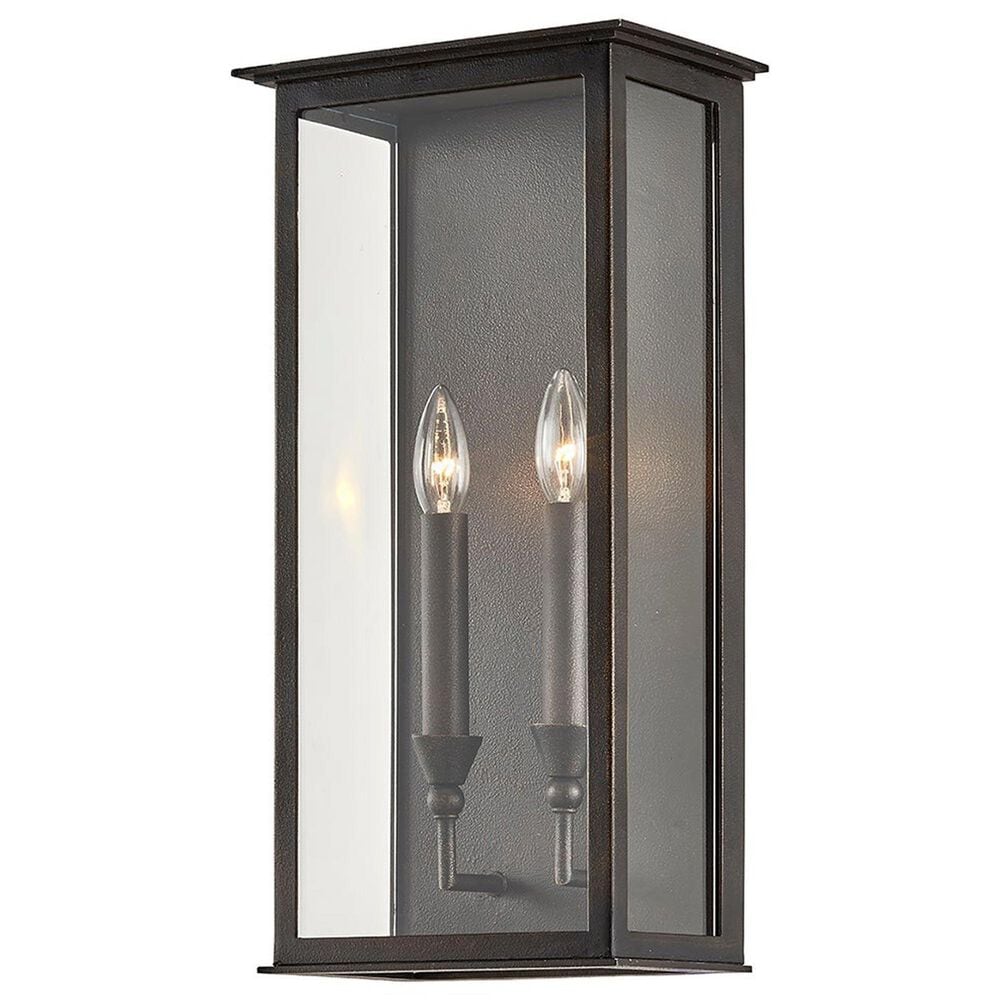 Troy Lighting Chauncey 2-Light Exterior Wall Sconce in Vintage Bronze, , large