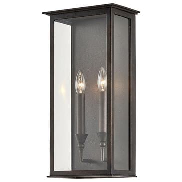 Troy Lighting Chauncey 2-Light Exterior Wall Sconce in Vintage Bronze, , large
