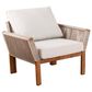 Southern Enterprises Brendina 4-Piece Conversation Set in Oiled Acacia and Natural, , large