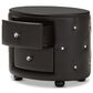 Baxton Studio Davina 2-Drawer Nightstand in Black, , large