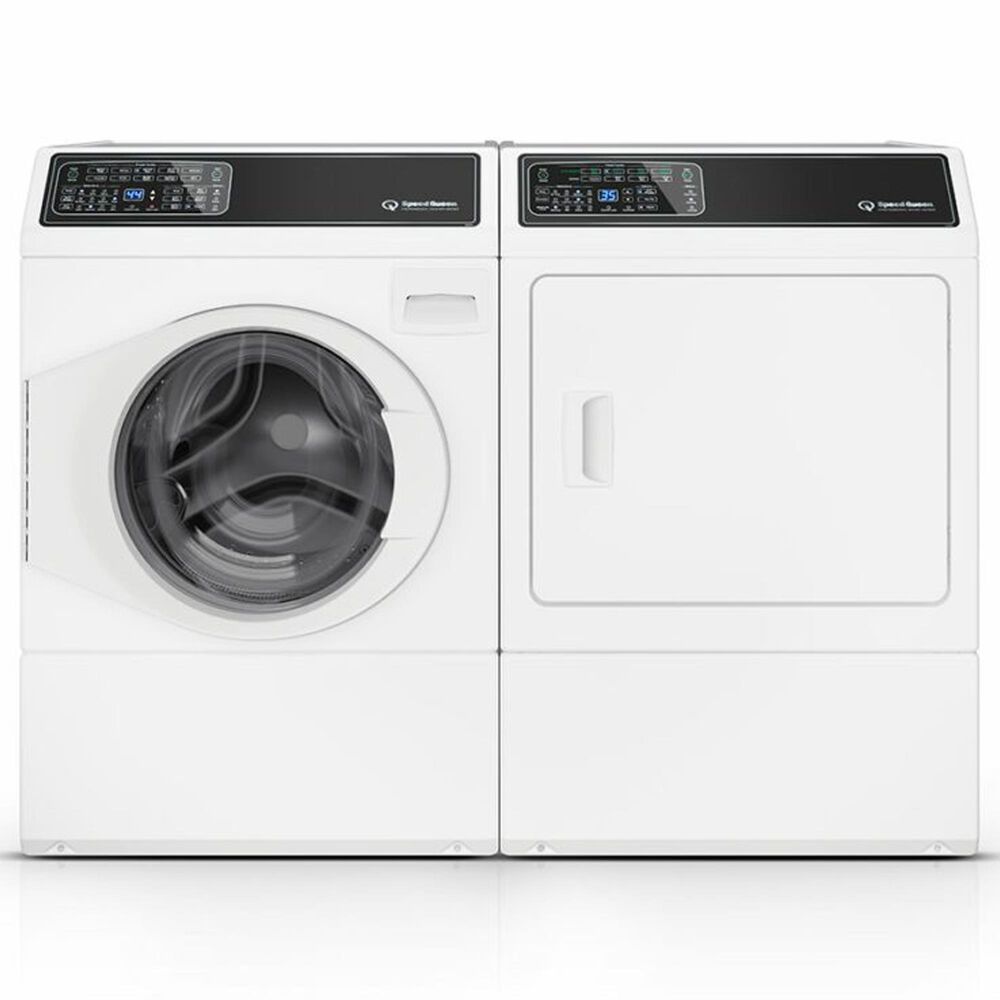 Speed Queen 3.5 Cu. Ft. Front Load Washer and 7.0 Cu. Ft. Gas Dryer Laundry Pair in White, , large