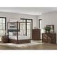 Ashley Dilenno Queen Canopy Bed in Dark Brown, , large