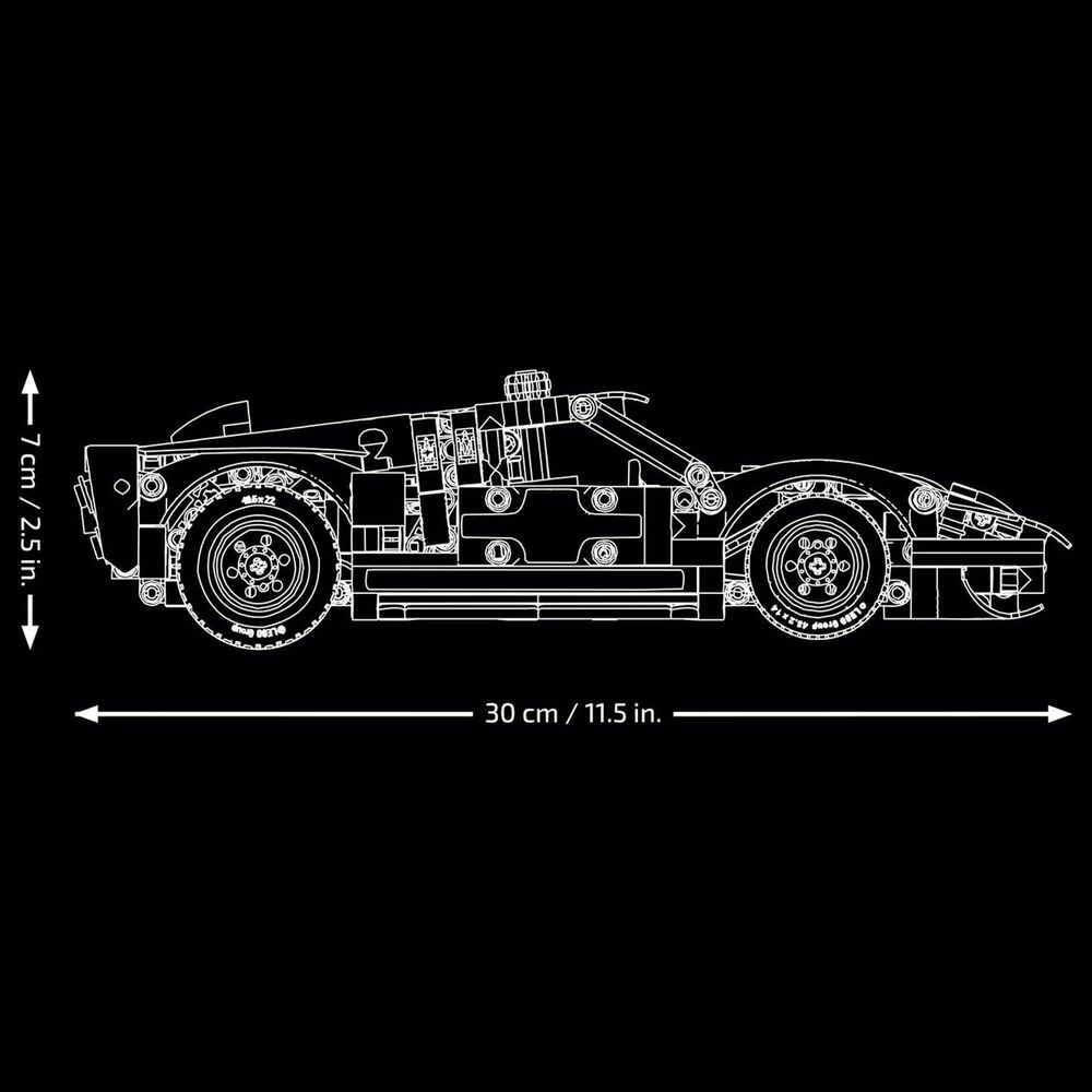 LEGO Technic 1966 Ford GT40 MKII Race Car Building Set, , large