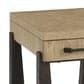 Emerald Home Furnishings Sutton Place Chairside Table in Caramel and Cocoa, , large