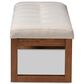 Baxton Studio Caramay Accent Bench in Light Beige, , large