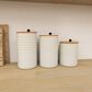 Maple and Jade Country Cottage Decorative Jar in White and Brown (Set of 3), , large