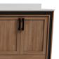 Lexora Home Ziva 80" Double Bathroom Vanity in Rustic Barnwood with 2 cm White Quartz Top and Rectangular Sinks, , large