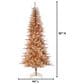 The Gerson Company 7.5" Pre-Lit Tuscany Tinsel Christmas Tree in Gold, , large