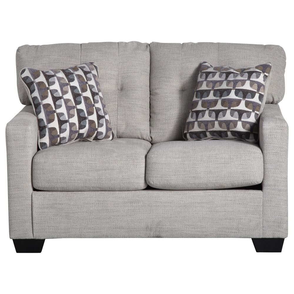 Ashley Mahoney Stationary Loveseat in Pebble, , large