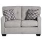 Ashley Mahoney Stationary Loveseat in Pebble, , large