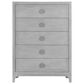 Urban Home Boho Chic 5-Drawer Chest in Washed White, , large