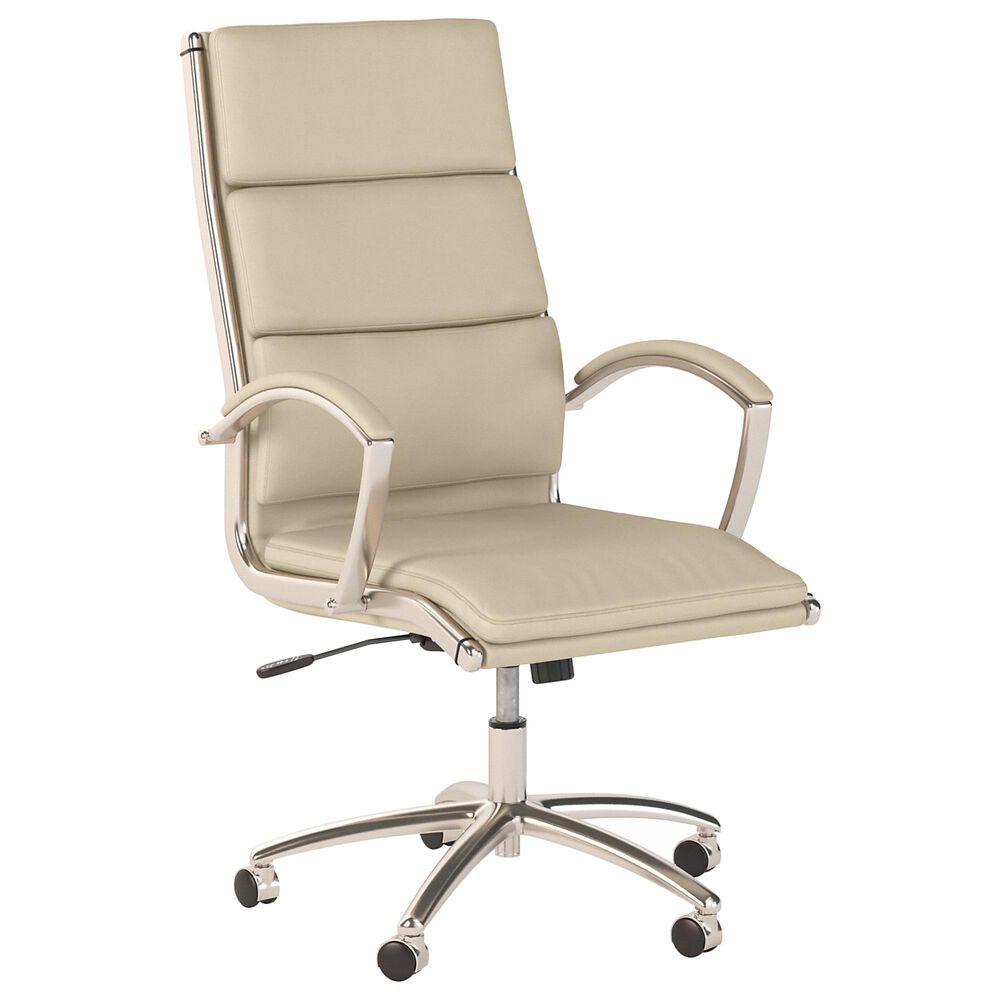 Bush Somerset Executive Office Chair in Antique White Leather, , large