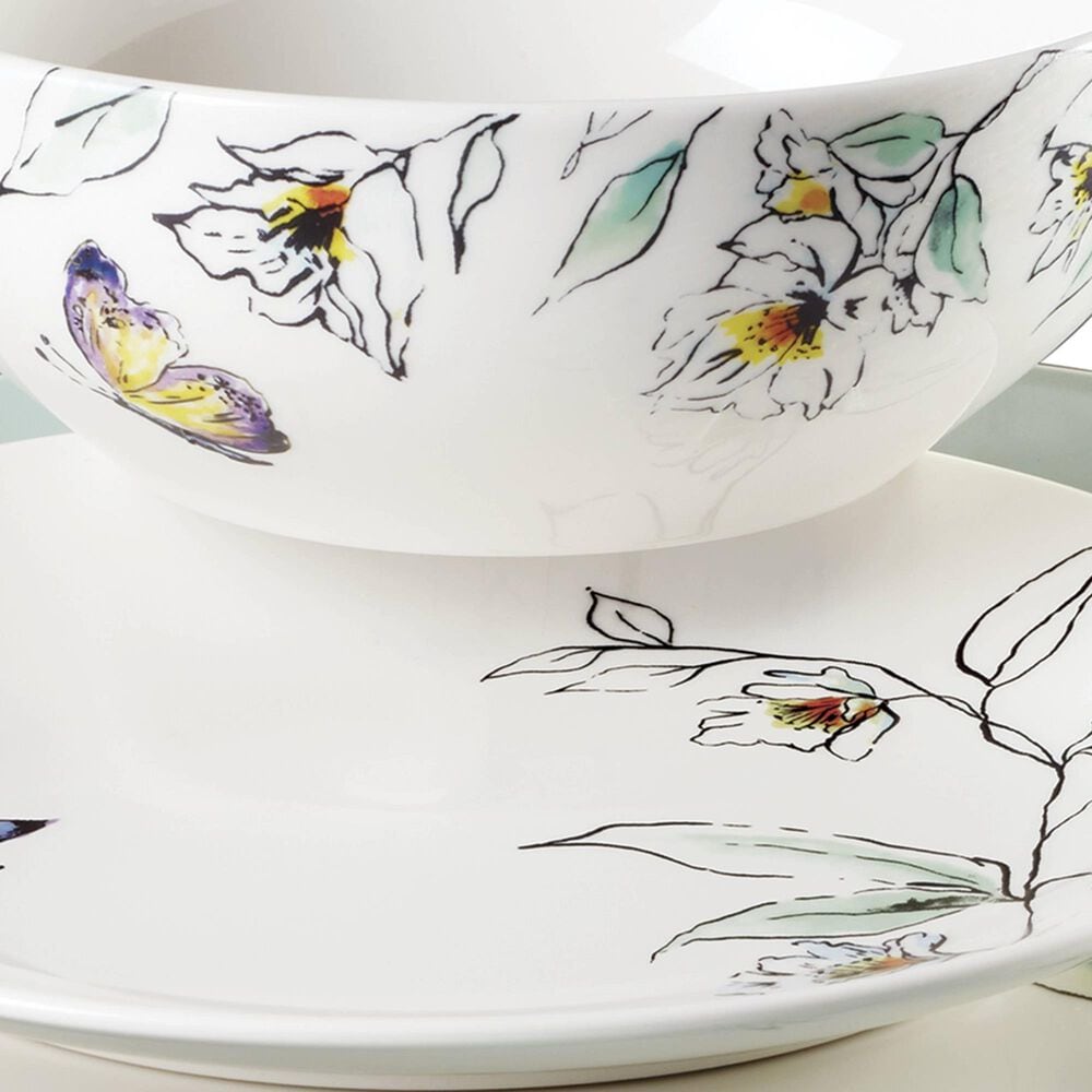 Lenox Oneida Botanica 12-Piece Dinnerware Set in Green, , large