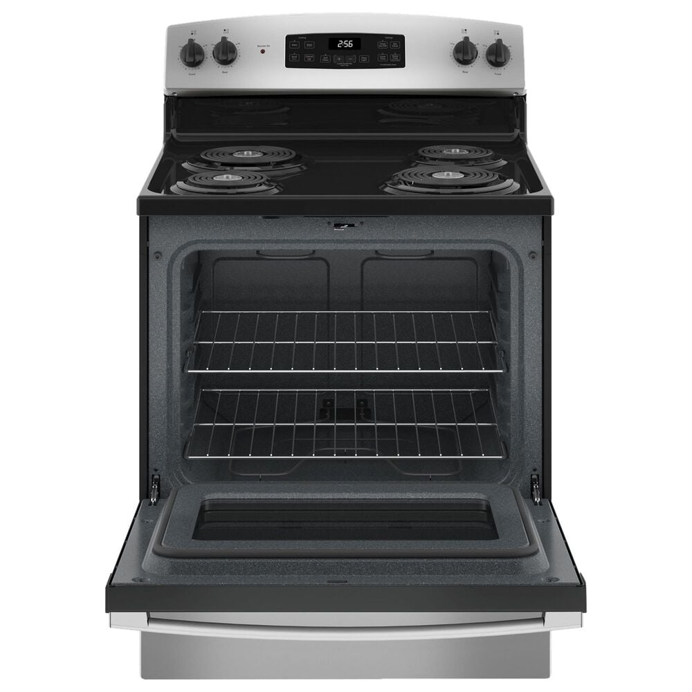 GE Appliances 30&quot; Freestanding Electric Range with Self Clean in Stainless Steel, , large