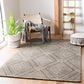 Safavieh Micro-Loop 4" x 6" Dark Grey and Ivory Area Rug, , large