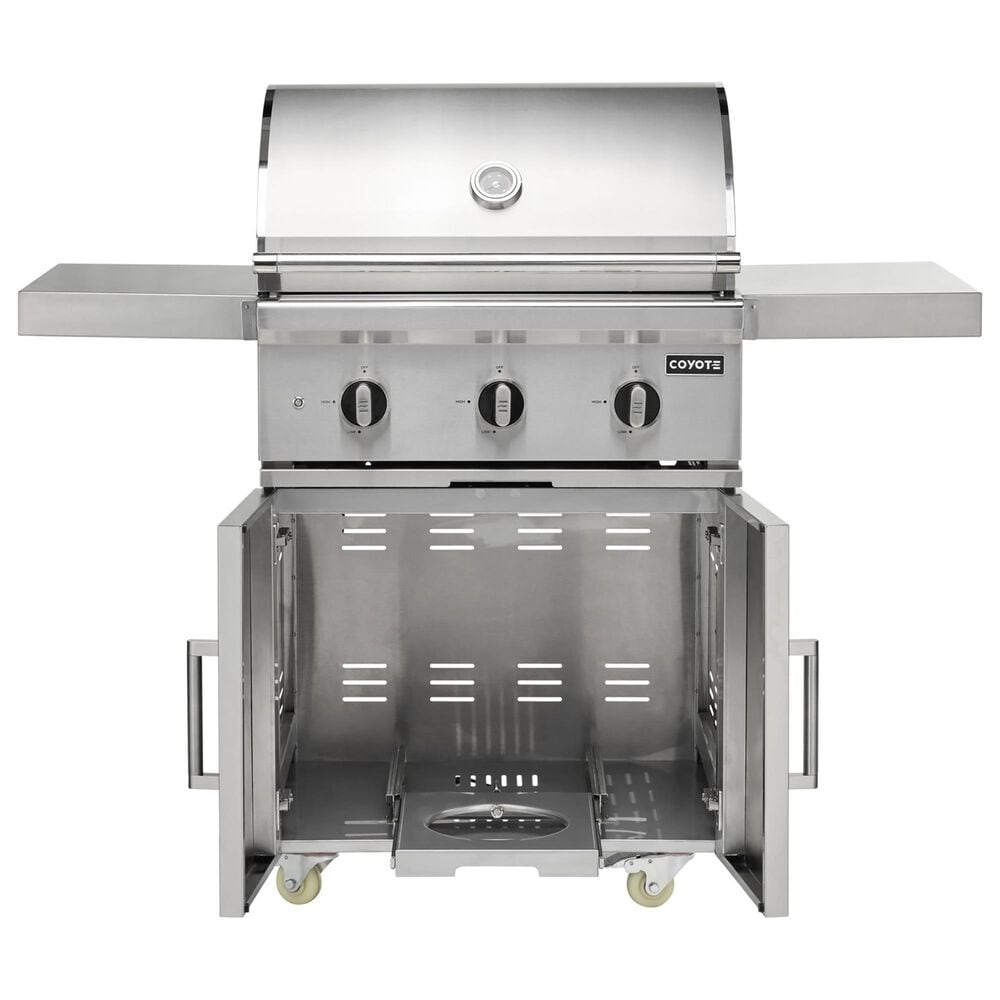 Coyote Outdoor Grill Cart for 30&quot; C or SL-Series Grill in Stainless Steel, , large