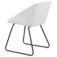 Zuo Modern Miguel Dining Chair in White/Matte Black, , large