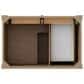 James Martin Brittany 36" Single Bathroom Vanity in Pecan with Single Hole 3 cm White Zeus Silestone Top and Rectangular Sink, , large