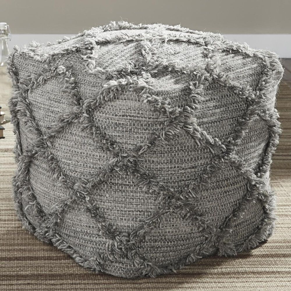 Signature Design by Ashley Adelphie Pouf In Natural Gray, , large