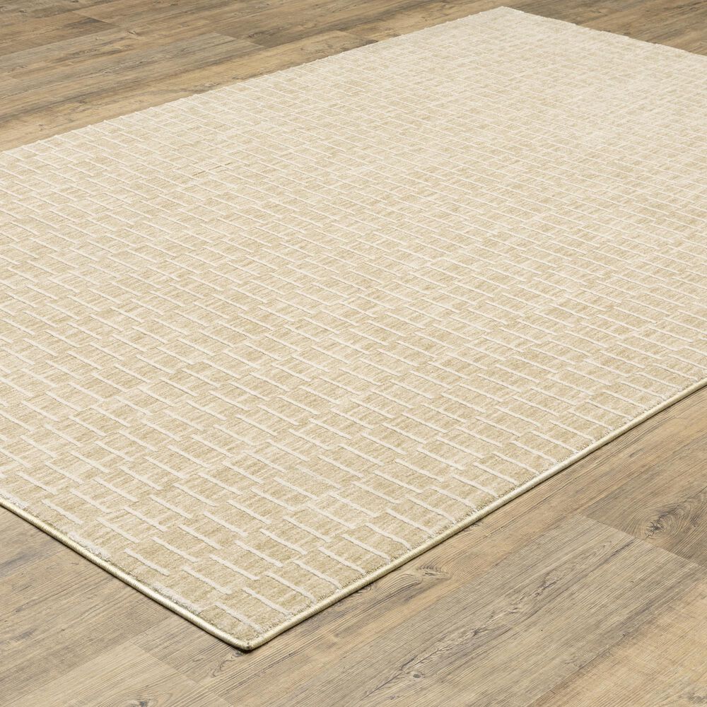 Oriental Weavers Oliver Gold and Beige 2'3" x 7'6" Runner, , large