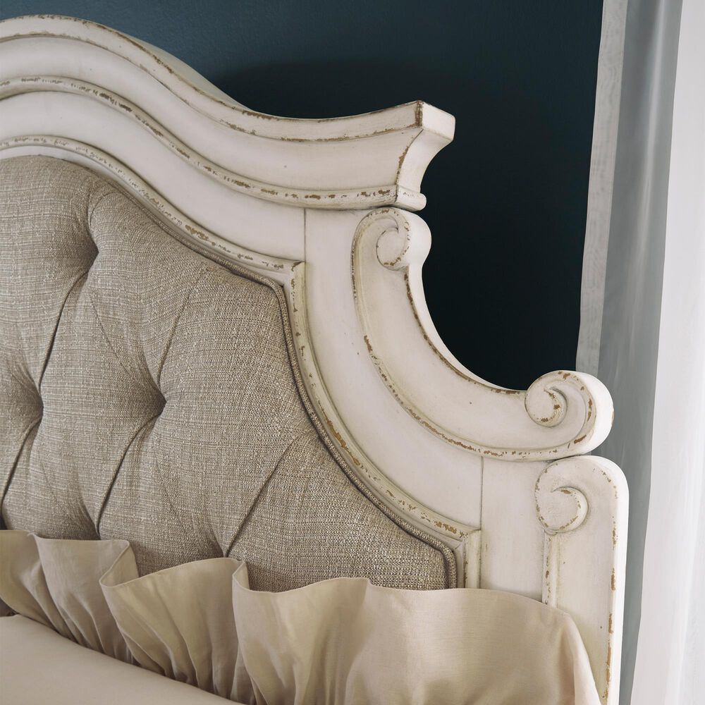 Ashley Realyn 5-Piece Queen Bedroom Set in Chipped White and Distressed, , large