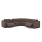 Interlochen 6-Piece Power Reclining Curved Sectional with Power Headrests in Dark Gray, , large