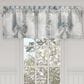 Royal Court Bungalow 72" x 18" Tie Up Window Valance in Spa Blue and White, , large