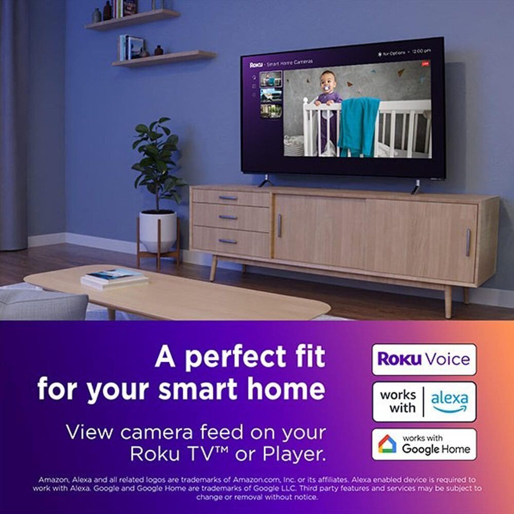 Roku Smart Home Indoor Camera 360 in White, , large