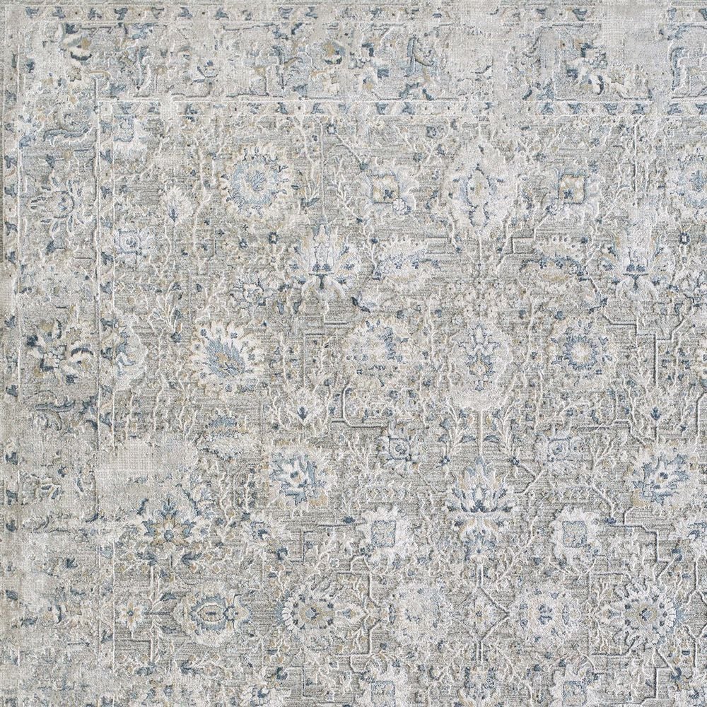 Surya Brunswick Light Gray, Charcoal, Cream, Dark Blue, Blue and Mustard 6&#39;7&quot; x 9&#39;6&quot; Area Rug, , large