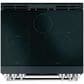 Cafe 30" Slide-In Front Control Induction and Convection Double Oven Range in Matte Black With Brushed Stainless Handles and Control Knobs, , large
