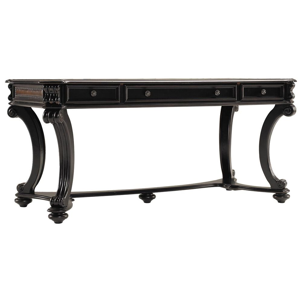 Hooker Furniture Telluride 66" Writing Desk in Black and Brown, , large