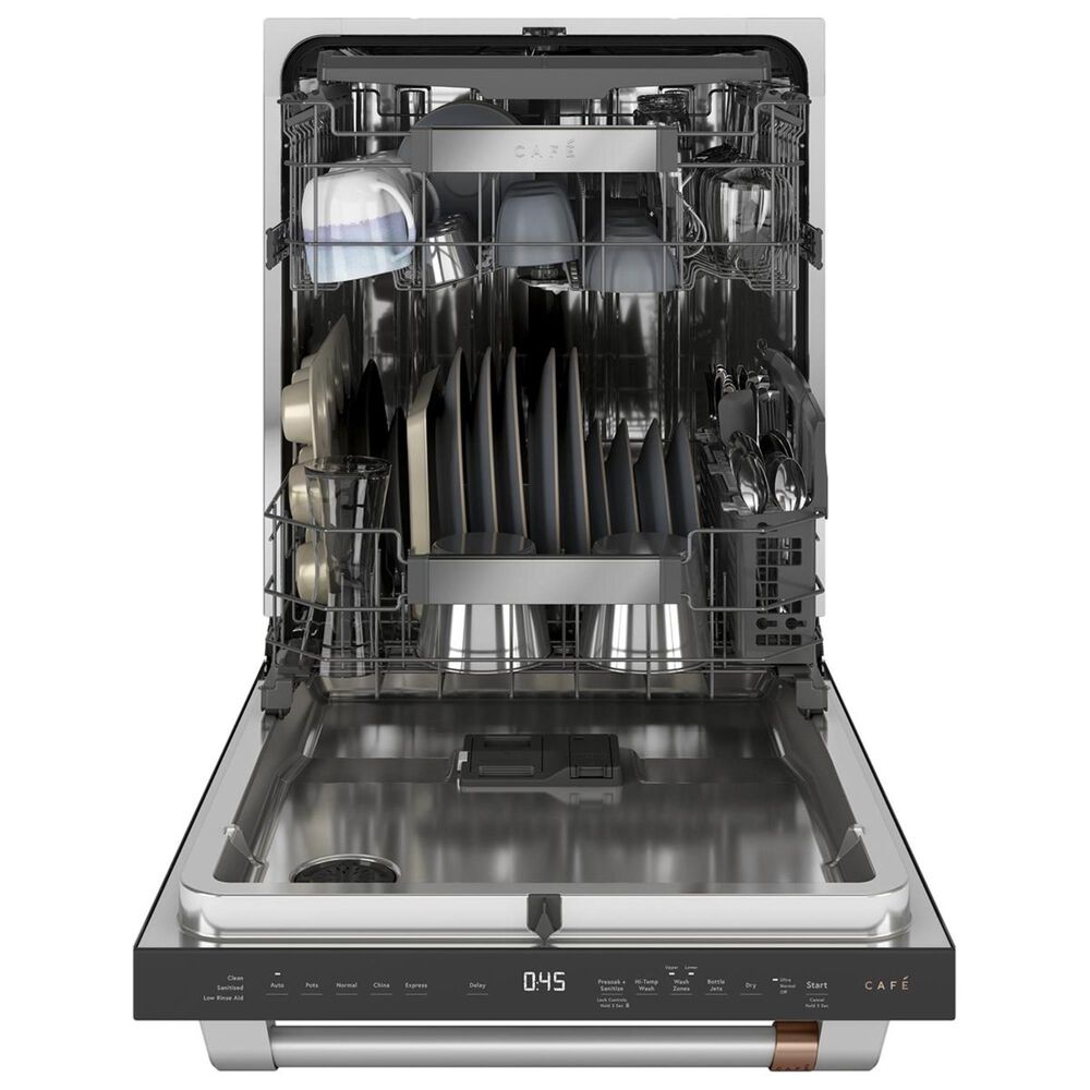 GE Cafe Stainless Interior BuiltIn Dishwasher with Hidden Controls in