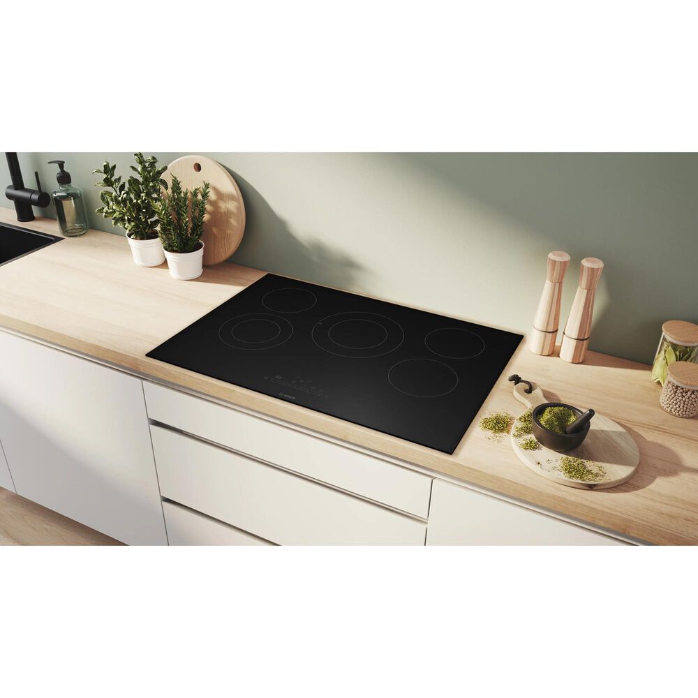 Bosch 800 Series 30" Electric Cooktop without Frame in Black, , large