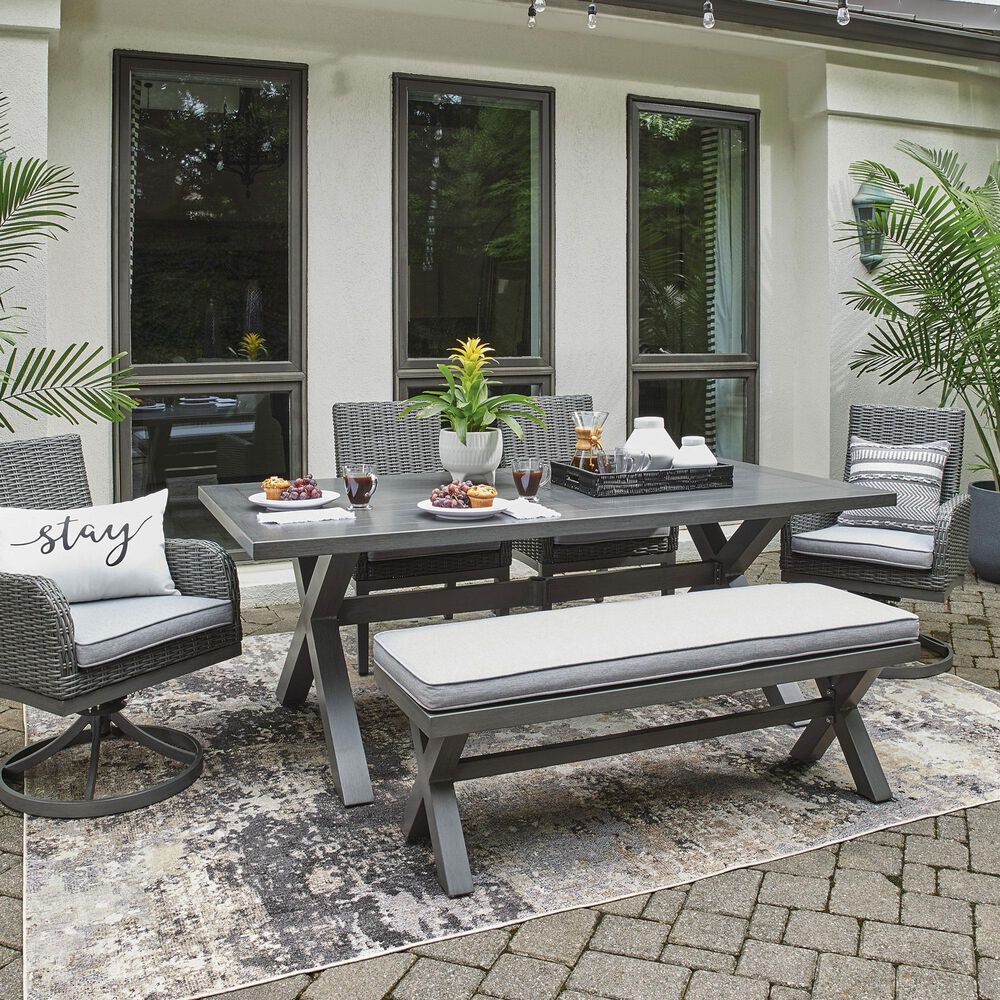Ashley Elite Park Patio Dining Table in Powder Coated, , large