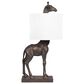 Creative Coop Serengeti Giraffe Table Lamp in Distressed Bronze, , large