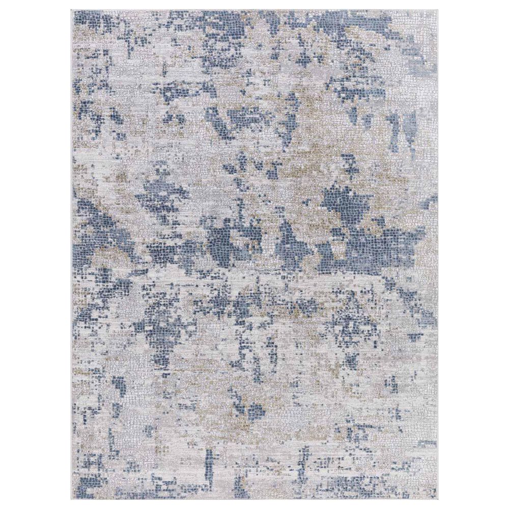 Amer Rugs Hamilton 10"3" x 14" Ivory and Blue Area Rug, , large