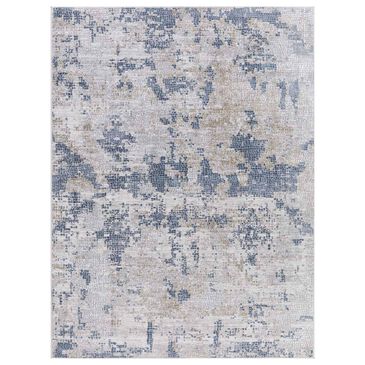 Amer Rugs Hamilton 10"3" x 14" Ivory and Blue Area Rug, , large