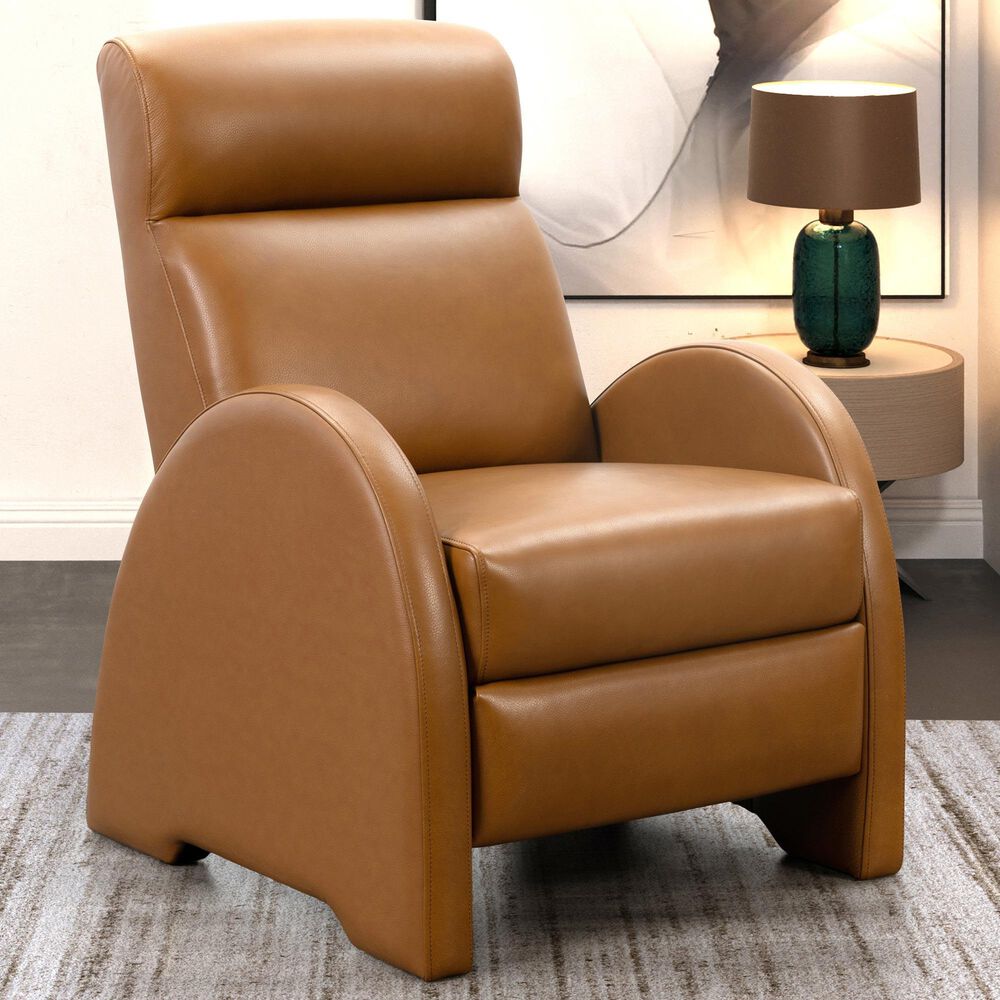 Barcalounger Claire Push Back Recliner in Yellow Brown, , large