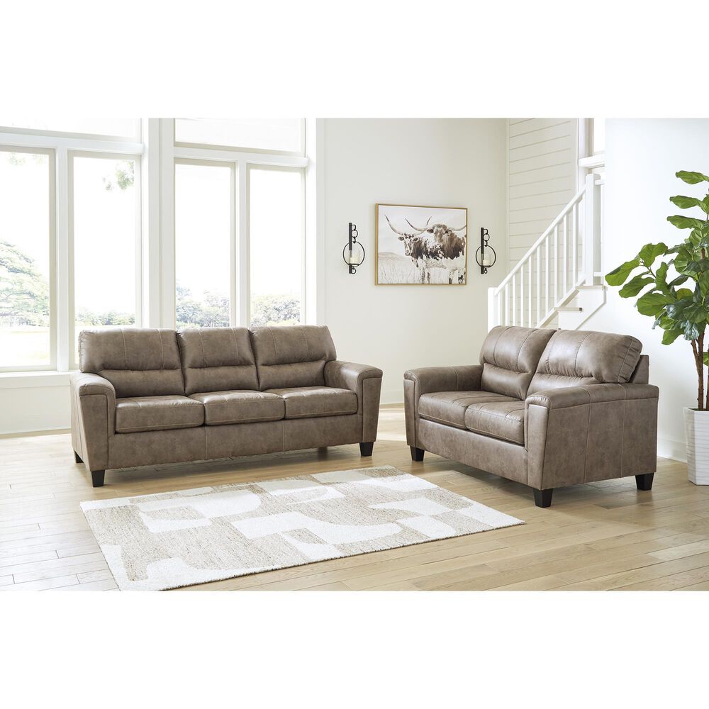 Ashley Navi Stationary Sofa in Fossil, , large