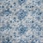 Safavieh Martha Stewart Floral 6"7" Round Cream and Blue Area Rug, , large