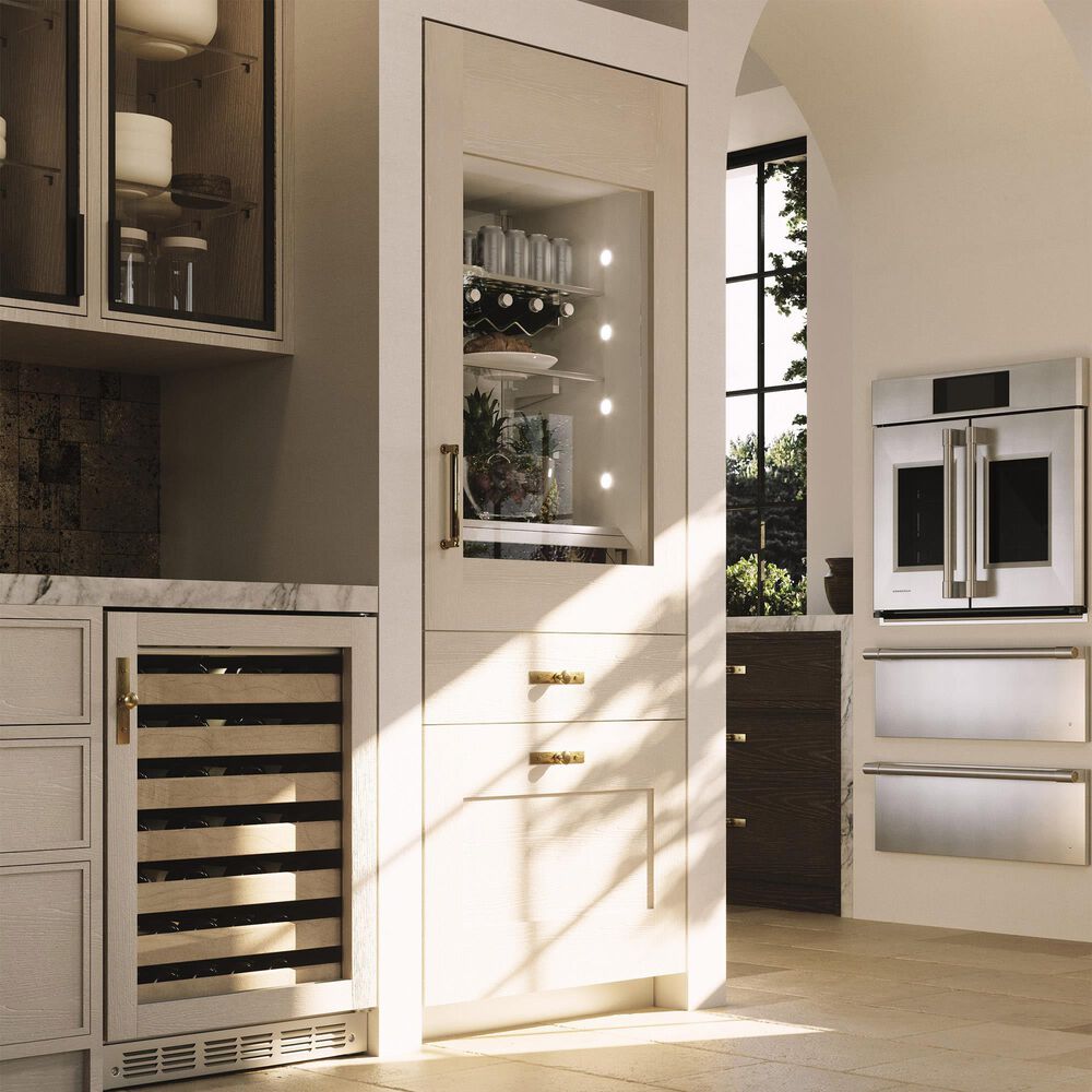 Monogram Statement 30&quot; Smart French Door Electric Single Wall Oven in Stainless Steel, , large