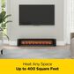 Classic Flame Duraflame 1500-Watt Electric Baseboard Space Heater with Thermostat and Remote Control, , large